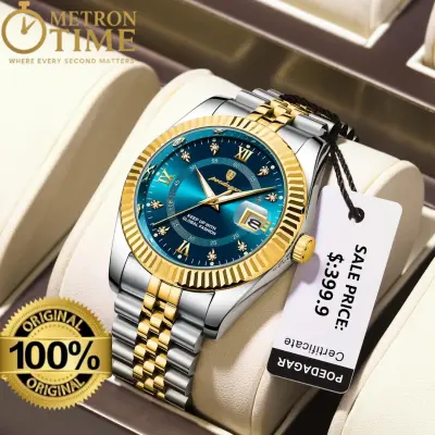 POEDAGAR 910 Waterproof Fashion Watch for Men – Stylish Quartz Stainless Steel Wristwatch