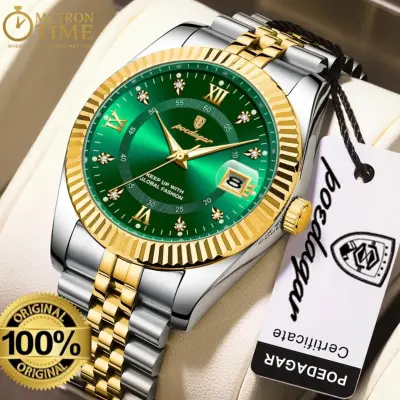 POEDAGAR 910 Waterproof Fashion Watch for Men – Stylish Quartz Stainless Steel Wristwatch