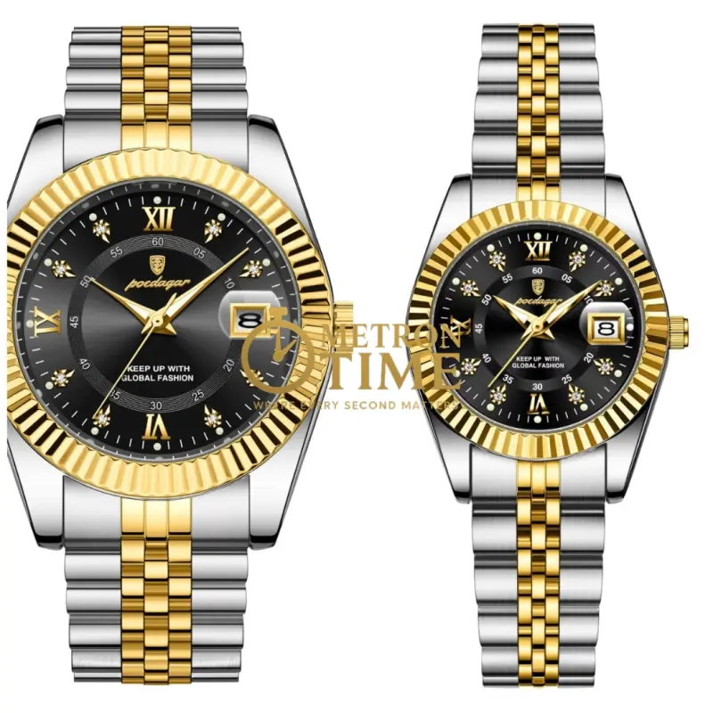 Poedagar 910 Luxury Couple Watch