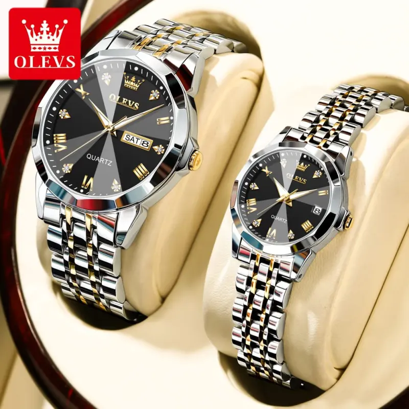 OLEVS 9931 Couple Watch — Time That Connects Two Hearts